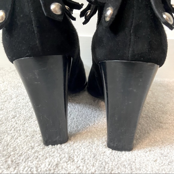 STUART WEITZMAN Women’s Ankle Black Leather Boots - Size: 38.5 - Picture 5 of 16